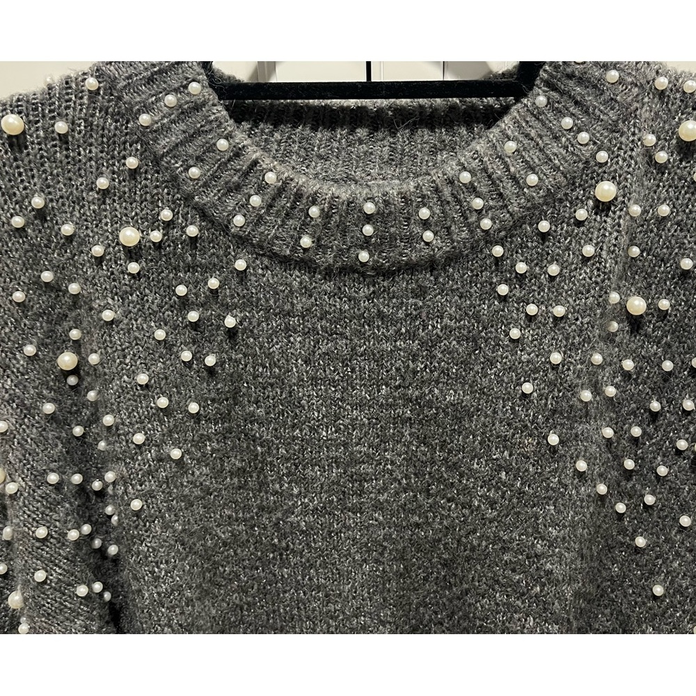 Aqua Bloomingdales Exclusive Pearl Sweater View 6